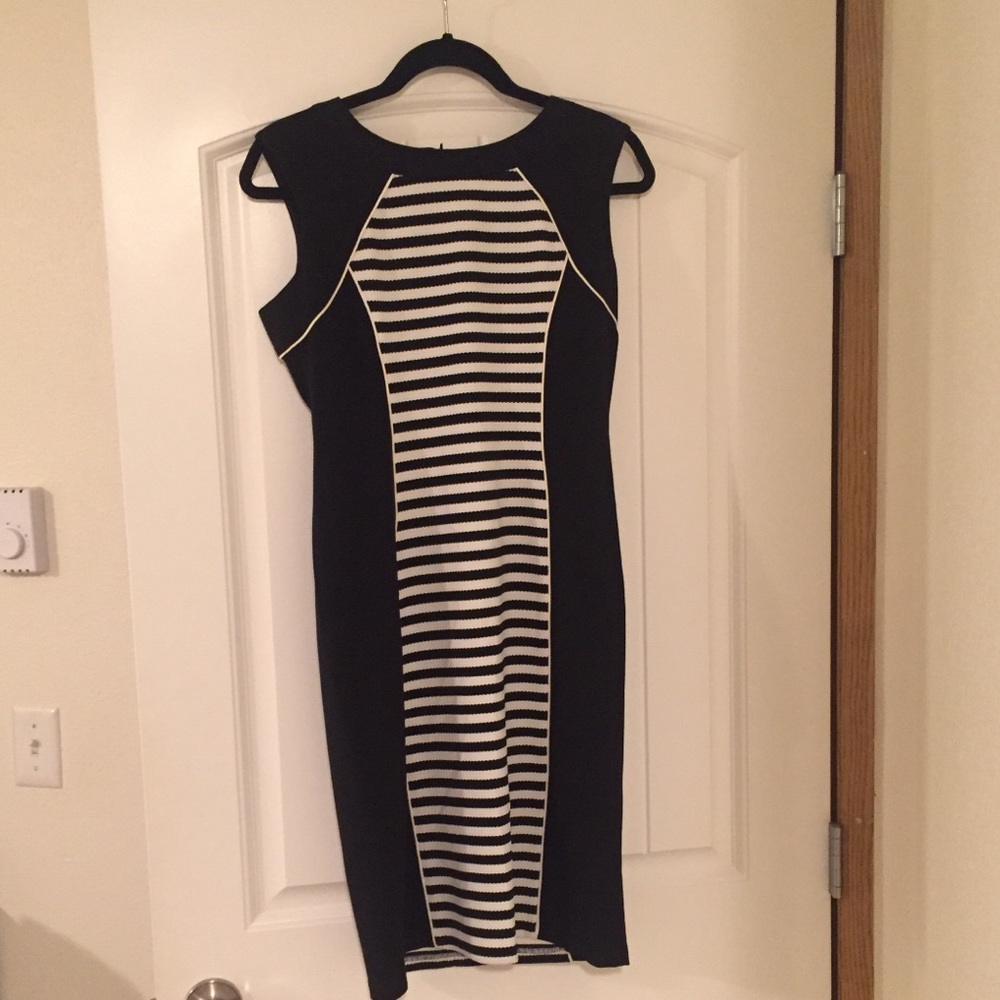 Black and White Stripped Dress